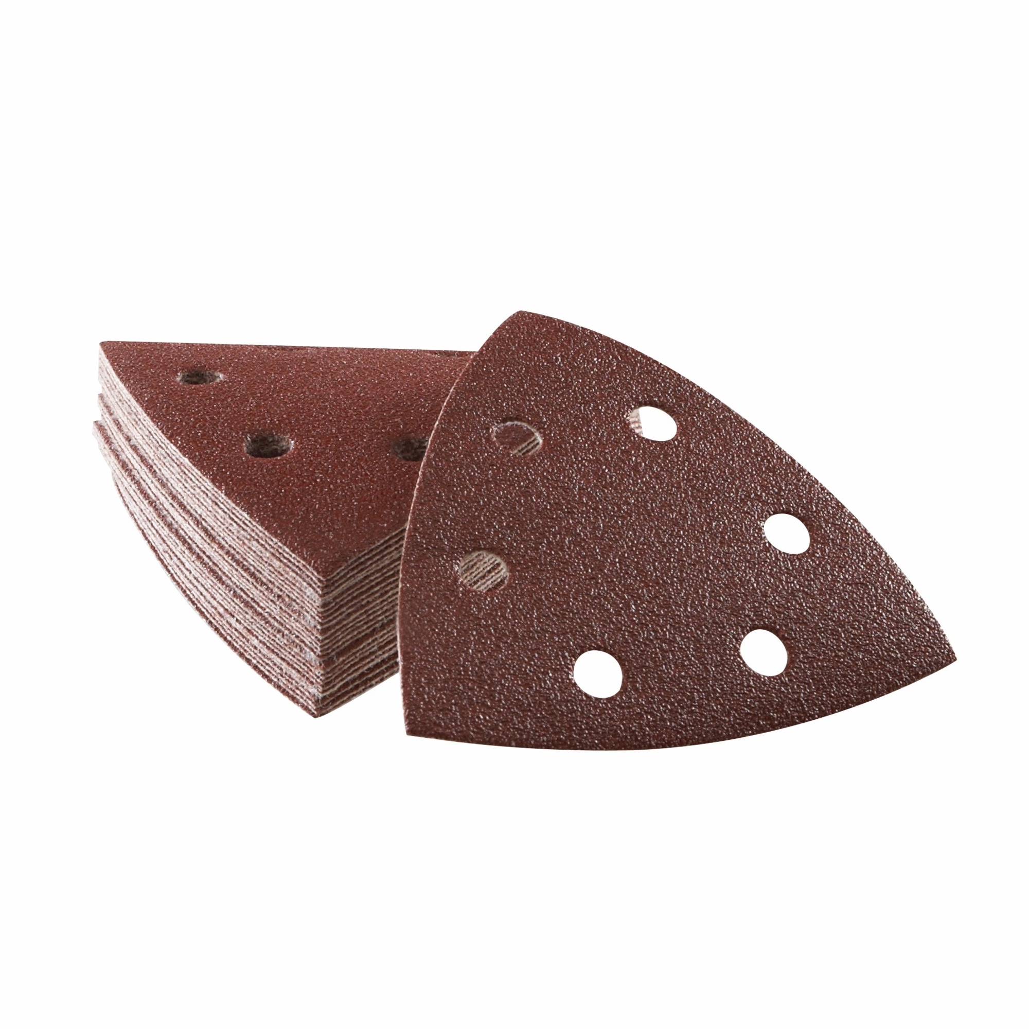 Bosch Detail Sanding Sheets — 3-3/4in., 120 Grit, Aluminum Oxide, Hook & Loop Backing, 25 Pcs, Model# SDTR122C
